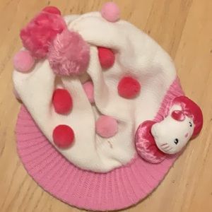 Hello Kitty Pink Pom-Pom Hat